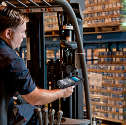 zebra scanner in warehouse