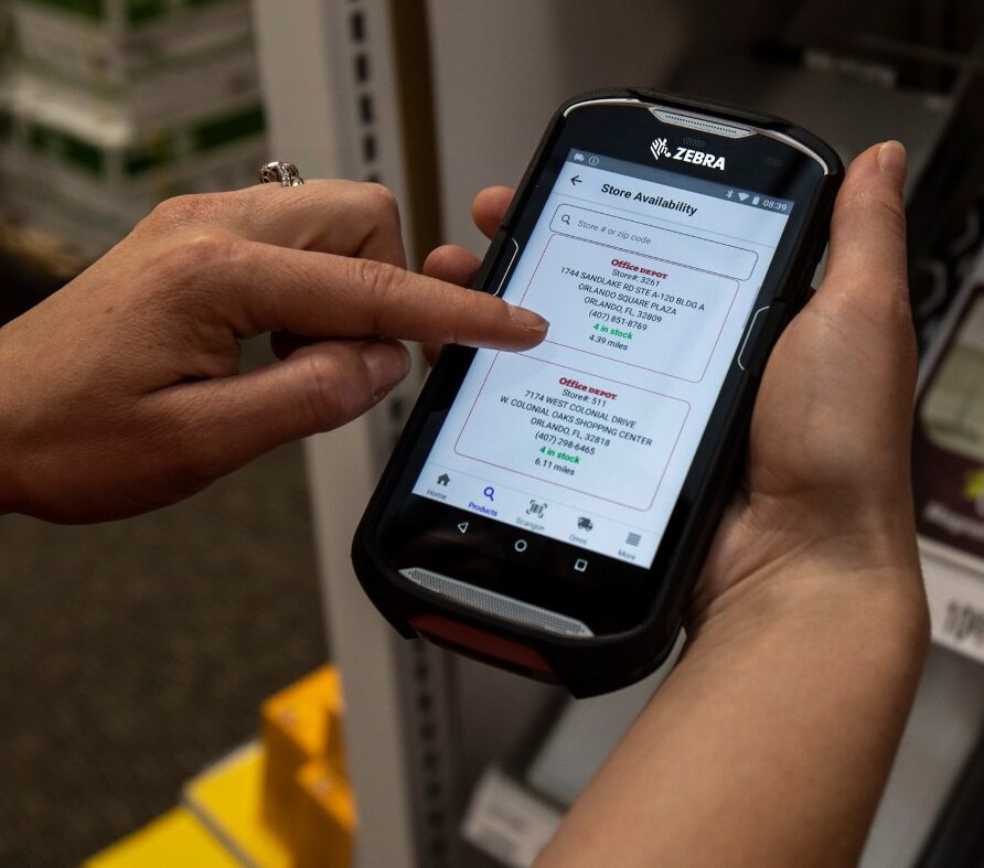 Mobile device management device Zebra Technologies